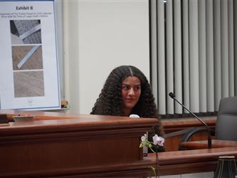 Student with mic